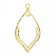 Separatore foglia 41x22 mm Dorato con oro fino con oro fino x1