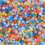 Perle Preciosa 11/0 2 mm - Mix Multi-Blue - Multicolore x20g|raw }}