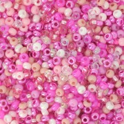 Perle di semi Preciosa 11/0 2 mm - Mix Pink x20g|raw }}
