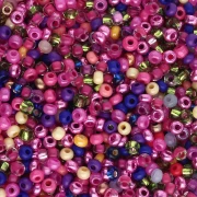 Perla Preciosa 11/0 da 2 mm - Mix fucsia - viola x 20 g