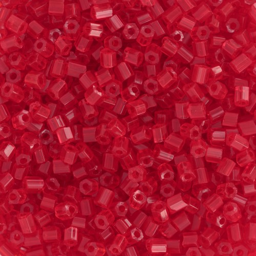 Perla Preciosa Two Cuts 11/0 2 mm - Trasparente rosso chiaro x 20 g