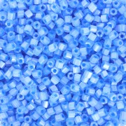 Perla Preciosa Two Cuts 11/0 2 mm - Bianco alabastro con venature blu Sfinx x20 g