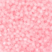 Perla Preciosa Two Cuts 11/0 2 mm - Bianco alabastro con bordino rosa chiaro Sfinx x20g