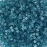Blue Green - Preciosa Perles rocailles Two Cuts 11/0 2 mm - Solgel Blue Green 3 Dyed Satin x20g Preciosa Perles rocailles Two Cuts 11/0 2 mm - Solgel Blue Green 3 Dyed Satin x20g