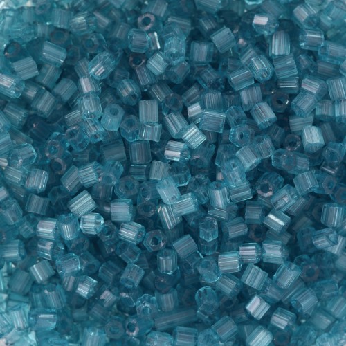 Perle Preciosa Two Cuts 11/0 2 mm - Solgel Blue Green 3 Dyed Satin x20g