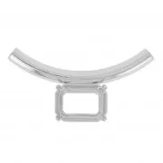 Pendente tubo castone 4610 mm.18x13 rodiato x1