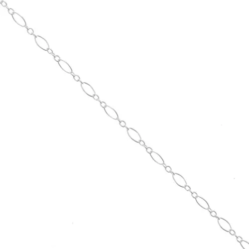 Catena maglia alternata (1x3) 3,9 mm - Argento 925 x50cm