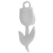 Ciondolo fiore di tulipano 20x7 mm - Argento 925 x1