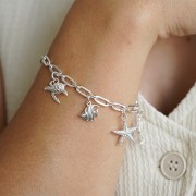 Ciondolo tartaruga marina 14,5x15 mm - Argento 925 x1