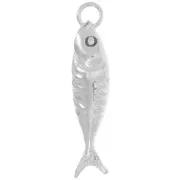 Ciondolo a forma di pesce 25x6 mm - Argento 925 x1