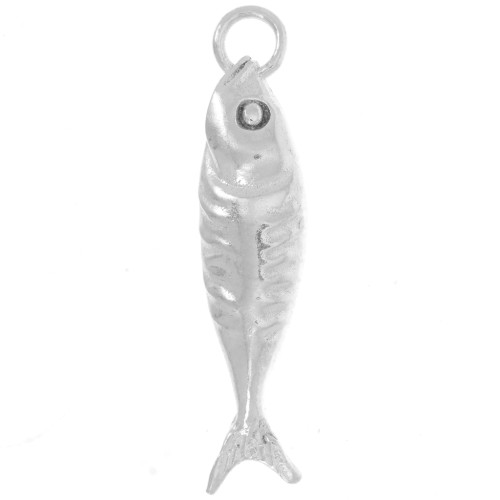 Ciondolo a forma di pesce 25x6 mm - Argento 925 x1