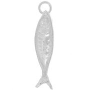 Ciondolo a forma di pesce 25x6 mm - Argento 925 x1