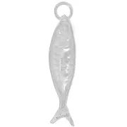 Ciondolo a forma di pesce 25x6 mm - Argento 925 x1