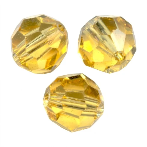 PureCrystal 5000 Perla rotonda di 8 mm - Topazio chiaro x1