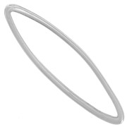 Distanziatori ovali 29x8 mm - Rodio x6|raw }}