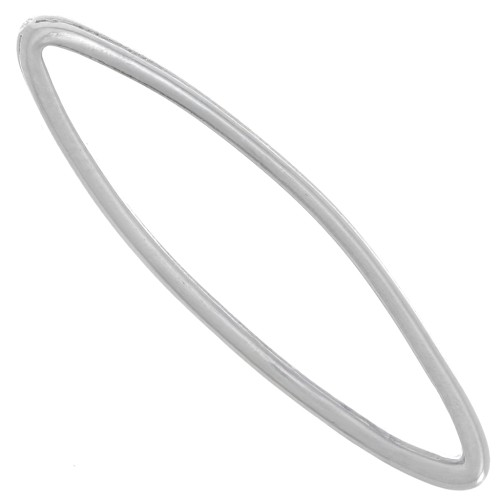 Distanziatori ovali 29x8 mm - Rodio x6