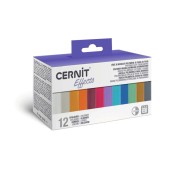 Assortimento di 12 colori in pasta Cernit Effects x1|raw }}