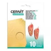 dorato - Fogli metallici 80x80 mm Cernit - Dorato x10 Fogli metallici 80x80 mm Cernit - Dorato x10