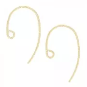 Orecchini tondi fili lavorati 13mm in Gold filled x2
