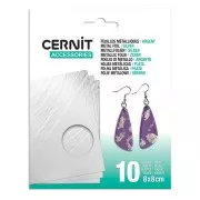 dorato - Fogli metallici 80x80 mm Cernit - Argento x10 Fogli metallici 80x80 mm Cernit - Argento x10