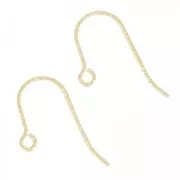 Orecchini tondi fili lavorati 12.5mm in Gold filled x2