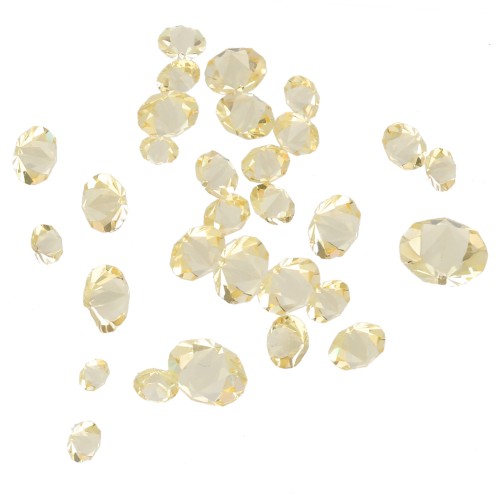 Pietre di cristallo da resinare - Joblot PureCrystal - da 1 a 6 mm - Jonquil x10g