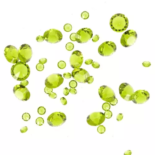Pietre di cristallo da resinare - Joblot PureCrystal - da 1 a 6 mm - Olivina x10g
