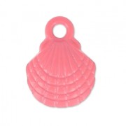 Ciondolo tinto conchiglia 10x13 mm Fragola x1|raw }}