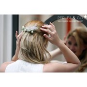 Fermaglio per capelli 62x35 mm - Argento x1