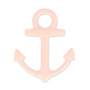 Ciondolo tinto ancora 15x18 mm Pink Corallo x1