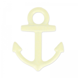 Ciondolo tinto ancora 15x18 mm Giallo Tenue x1