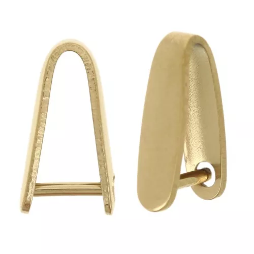 Ganci per pendenti 11x3 mm - Acciaio inossidabile 304L Dorato x5