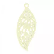 Foglia tinto 43x17 mm Giallo Tenue x1