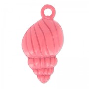 Ciondolo tinto conchiglia 24x13 mm Fragola x1|raw }}