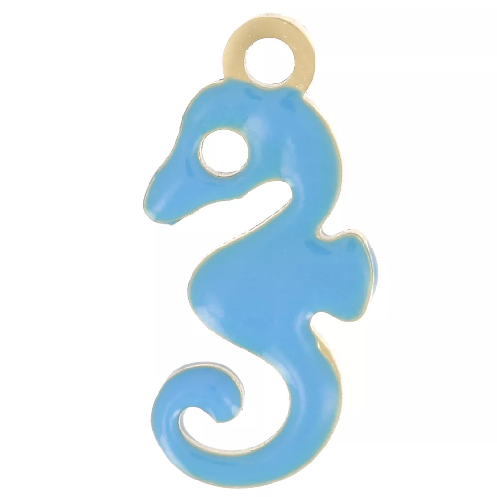 Collana Con Perline Con Ciondolo Cavalluccio Marino In Vetro - Italia - Foto 6