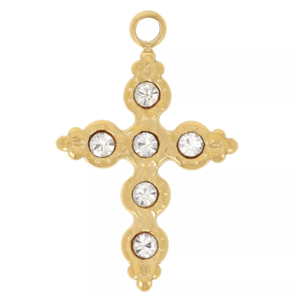 Collana semplice di perline nere con ciondolo a croce Gioielli femminili Collane girocollo con strass di lusso Collana da donna per donna  36