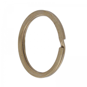 Portachiavi ovale mm. 37x28 Marrone x1