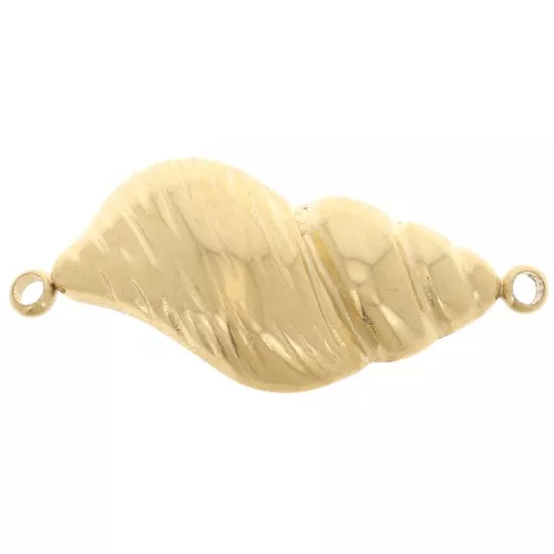 Distanziatore a conchiglia 26x13 mm - acciaio inossidabile 304L Dorato x1