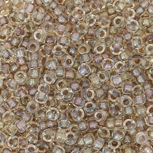 Rocaille Miyuki 15/0 2195 - Taupe Lined Crystal AB x8g