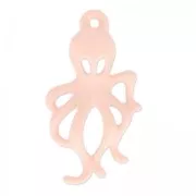 Ciondolo tinto piovra 30x17 mm Pink Corallo x1