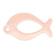 Ciondolo tinto pesce 20x11 mm Pink Corallo x1