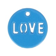 Sequin tinto love 14 mm Blu scuro x1