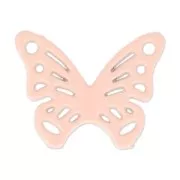 Separatore farfalla tinto 2 trous 20x15 mm Pink Corallo x1