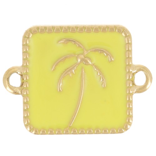 Distanziatore quadrato per palme 16x12 mm in resina epossidica - Acciaio inox 304L Dorato - Giallo