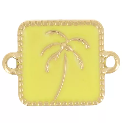 Distanziatore quadrato per palme 16x12 mm in resina epossidica - Acciaio inox 304L Dorato - Giallo