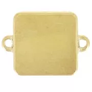 Distanziatore quadrato per palme 16x12 mm in resina epossidica - Acciaio inox 304L Dorato - Giallo