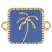 Distanziatore quadrato per palme 16x12 mm in resina epossidica - Acciaio inox 304L Dorato - Blu royal