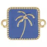 Distanziatore quadrato per palme 16x12 mm in resina epossidica - Acciaio inox 304L Dorato - Blu royal