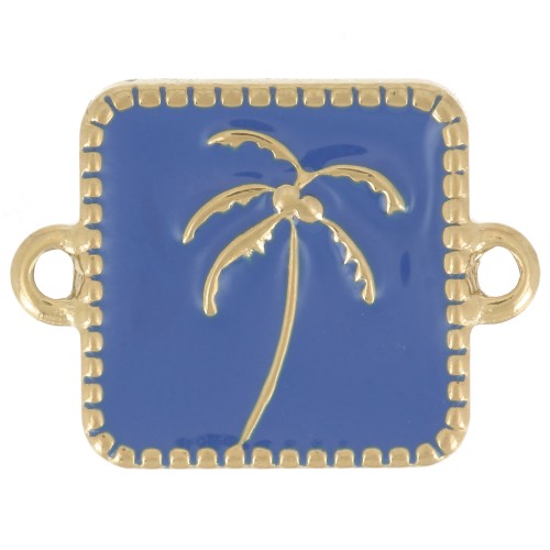 Distanziatore quadrato per palme 16x12 mm in resina epossidica - Acciaio inox 304L Dorato - Blu royal