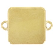 Distanziatore quadrato per palme 16x12 mm in resina epossidica - Acciaio inox 304L Dorato - Blu royal